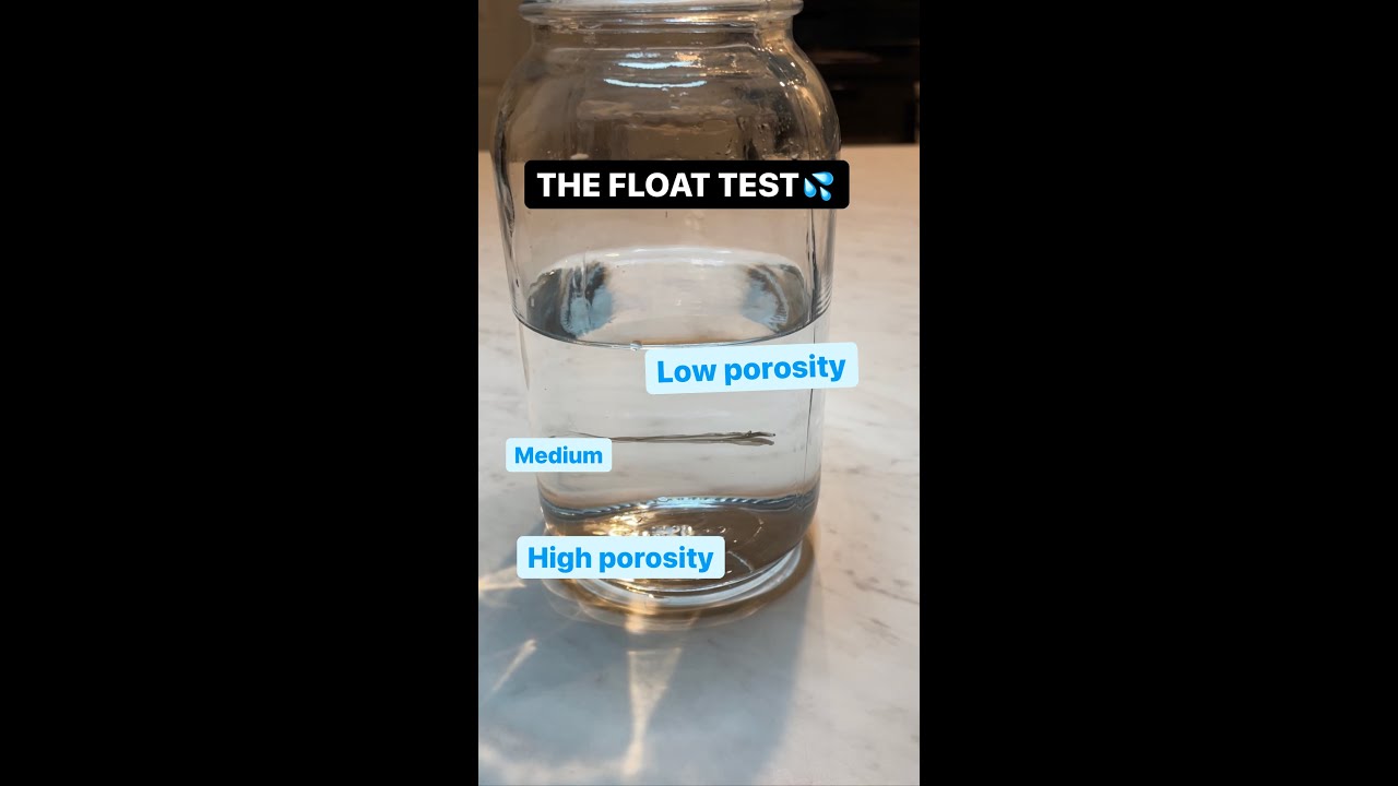 HIGH OR LOW? Hair Porosity Test ➿💦 #shorts #hairporosity