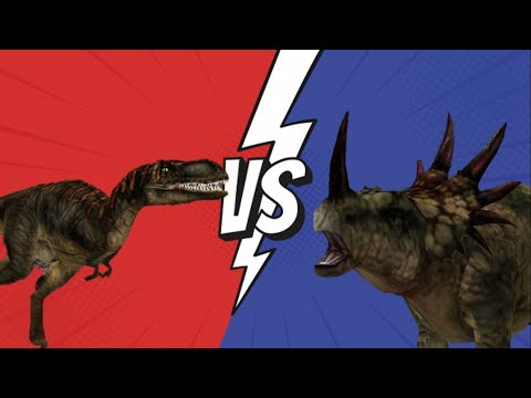 Styracosaurus VS Albertosaurus JPOG Battles #22