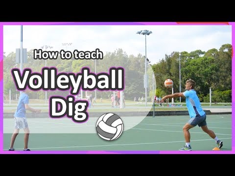 Pairs: Digging/passing (grade 3-6) | Teach Volleyball Skills thumbnail