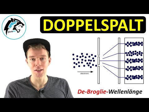 Quantenobjekte am DOPPELSPALT | (+De-Broglie-Wellenlänge)