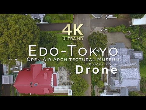 4K Drone - Edo-Tokyo Open Air Architectural Museum / Bird's-eye View - Japan