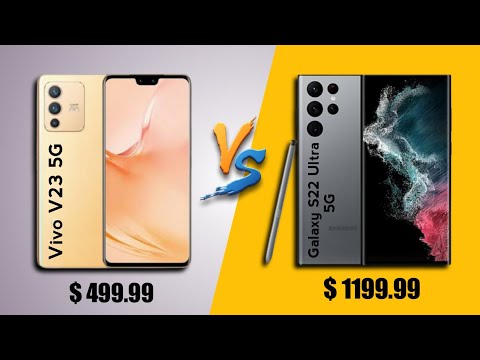 Vivo V23 5G vs Samsung Galaxy S22 Ultra 5G | Full Comparison animated video