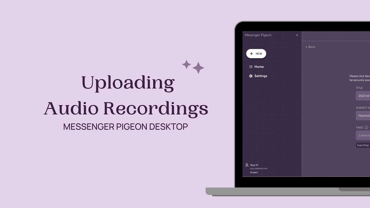 YouTube Video Thumb Uploading Recordings to Messenger Pigeon