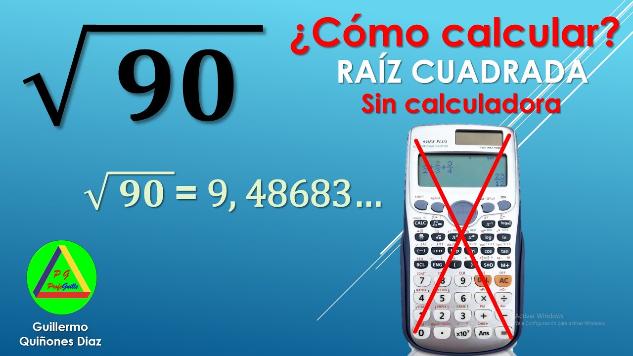 Como calcular raíz cuadrada inexacta sin calculadora – Raíz cuadrada inexacta de 2 cifras ejemplo