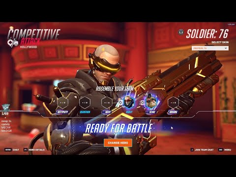 19K DMG! IDDQD INSANE SOLDIER 76 GAMEPLAY OVERWATCH 2 SEASON 15 TOP 500