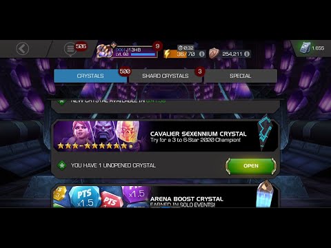 Cavalier Sexennium Crystal Opening #2  .. luck or dud? | Marvel Contest Of Champions