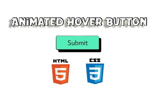 Make animated Button HTML CSS.