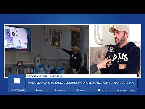 CHARLAS RAAC: Fernando Soriano Disertó en Brinkmann sobre Consumo Problemático