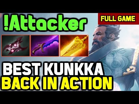 Attacker Kunkka Totally Destroys Mid Arc Warden and End game in 23 minutes