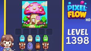 Pixel Flow Level 1398 Solution Walkthrough