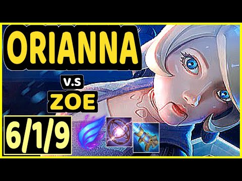 UCAL (ORIANNA) vs ZOE - 6/1/9 KDA MID CHALLENGER GAMEPLAY - KR