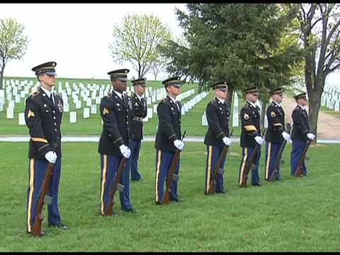 Minnesota Funeral Honors Team Practicing Firing Party Sequence