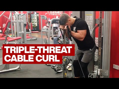 Cable Biceps Curl Triple-Threat