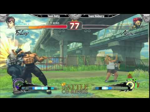 Battle Of Kings: Round 1 - SSFIV:AE - GRAND FINALS - Team Getty vs Team Roxburry