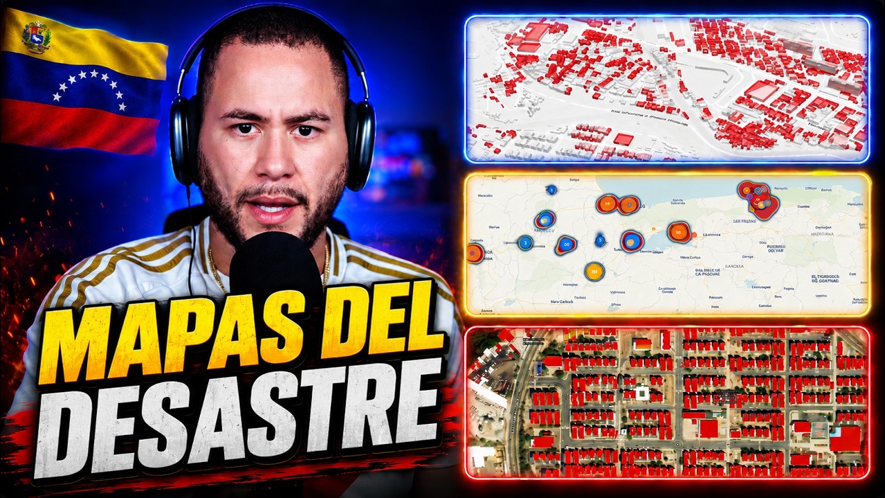 Mapa de la NASA DE LA DESTRUCCION EN VENEZUELA