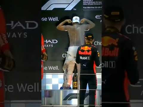 Lewis Hamilton iconic podium celebration in 2018😍 #f1 #f1shorts #fy #viral #redbull #hamilton #usa