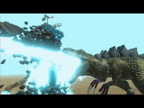 DINOSAURUS VS WORKSHOP UNITS EPIC BATTLES - ANIMAL REVOLT BATTLE SIMULATORS