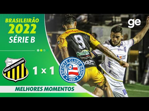 Gols e lances de Novorizontino x Bahia