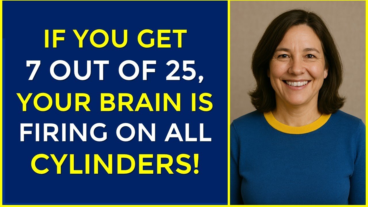 IF YOU GET 7 OUT OF 25, YOUR BRAIN IS FIRING ON ALL CYLINDERS! #challenge 160