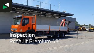 Renault Premium 430 6X4 Fassi F190A-23 Kran Crane Big-Axle Steelsuspensi kamion s ravnom platformom | Slika 4 - Autoline