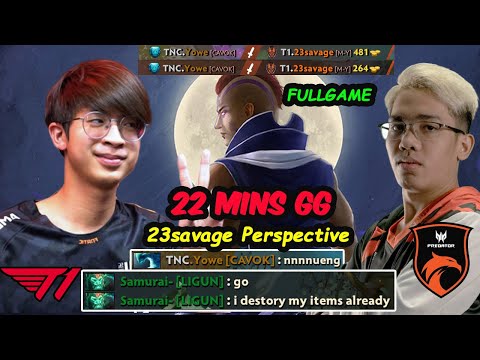 T1 23savage Anti Mage vs TNC.Yowe Morphling - DON'T MESS WITH NUWENG Dota 2 Perspective Fullgame