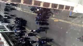 Soho - London - G8 protester Police raid
