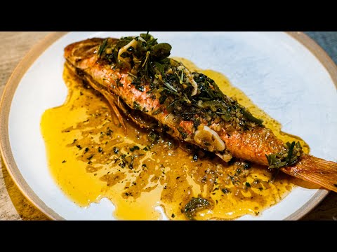 Red Mullet with a herb butter.