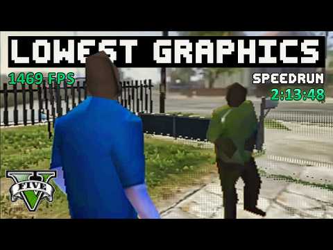 Can You Beat GTA 5 With Lowest Possible Graphics? (PS2 400x300)