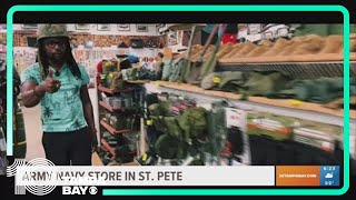 Everything military is housed at the Army Navy Store in St. Pete