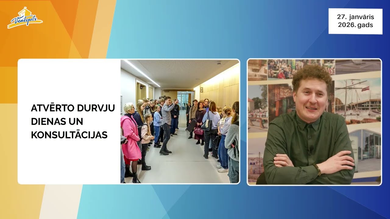 VIDEO: A.Gūtmanis un J.Macpans par Ventspils Mūzikas vidusskolas aktualitātēm – 27.01.2026.