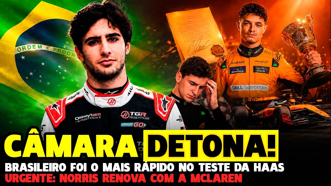 🚨CÂMARA BATE FORNAROLI E VOA EM TESTE DA HAAS, NORRIS RENOVA E GANHA PRESENTE MILIONÁRIO | FÓRMULA 1