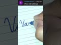 Vaidehi How To Write Your Name In Cursive Writing Shorts
