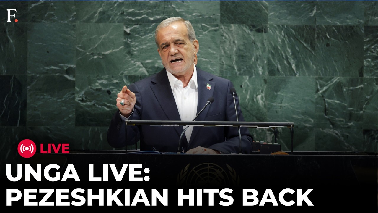 Iran President Pezeshkian UN Speech LIVE: Iran Responds to Trump’s ‘Annihilate’ Threat | N18G
