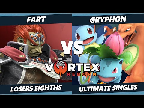 Vortex Legends 13 Top 8 - fart (Ganondorf) Vs. Gryphon (Pokemon Trainer) SSBU Ultimate Tournament
