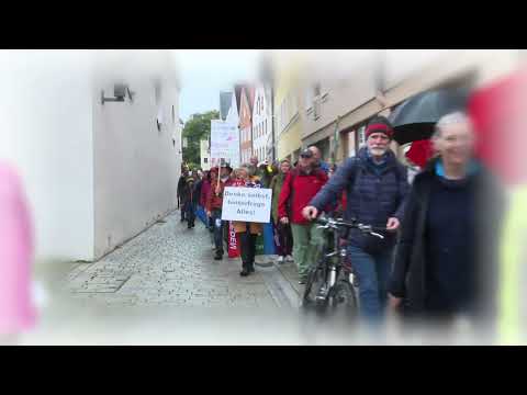 Spaziergaenger Sternmarsch 08 10 2022 WM