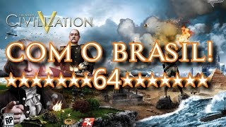 preview picture of video 'CIVILIZATION V com o Brasil #64 - TELECOMUNICAÇÕES E NOVA ERA DOURADA!!!'