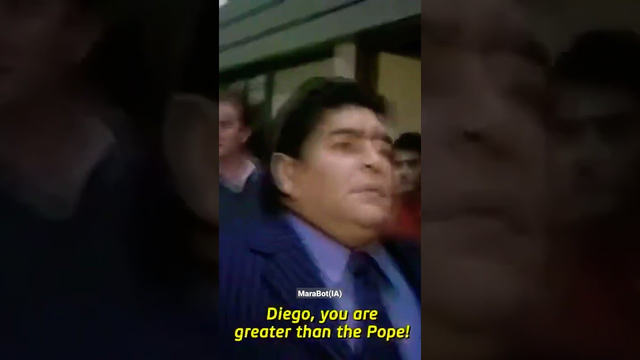 #Maradona vs #Vaticano DIEGO SOS MAS GRANDE QUE EL PAPA: "No es mucho"