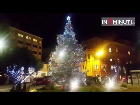 Agrigento. Albero di natale in piazza stazione