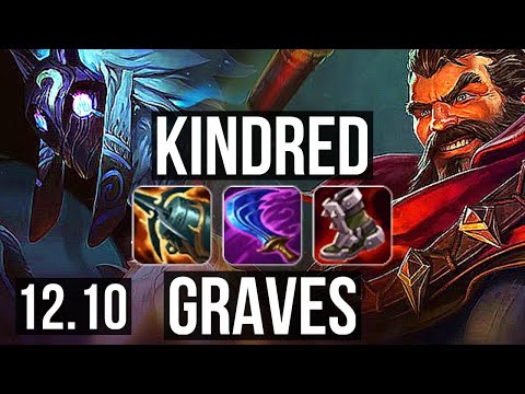 KINDRED vs GRAVES (JNG) | Quadra, 65% winrate, 12/4/8, Dominating | KR Diamond | 12.10