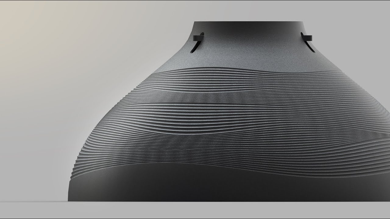 # 044 : Wavy Pattern LampShade | Rhino Grasshopper Tutorial : 라이노 그래스호퍼 튜토리얼