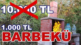 BARBEKÜ YAPIYORUZ~AHŞAP EV ARKA DUVARI YAPTIK~TAŞ ZEMİN ÜZERİNE MUTFAK KOYDUK~KE