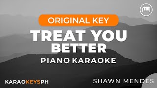 Download lagu Treat You Better - Shawn Mendes (Piano Karaoke) mp3
