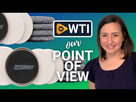 Super Sliders 5"" Reusable 2-in-1 Furniture Carpet Sliders with Hardwood Socks - Slide Items Easily Without Damage Across Any Surface - WTI product video review