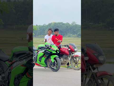 Baby Bike Ne Dhoka De Diya 💔 #shorts #zx10r #youtubeshorts