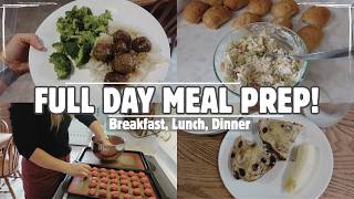 FULL DAY OF FOOD AT HOME! | BREAKFAST, LUNCH, DINNER, & SNACKS