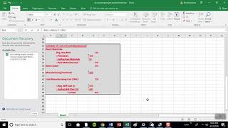 Accounting 202 Project Cost of Goods Sold