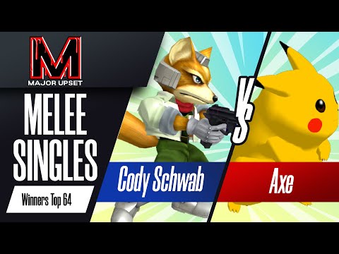 Cody Schwab (Fox) vs Axe (Pikachu) - Melee Singles Top 64 - Winners Quarters - MAJOR UPSET