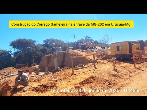 🏗 Construção da Ponte sobre corrego das Gameleiras na ênfase da MG-202 em Urucuia-Mg