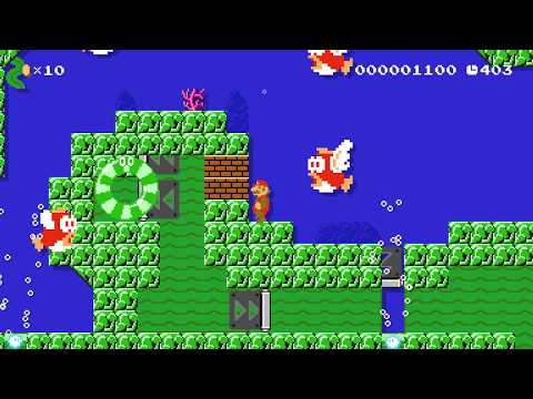 Super Mario Maker 2 🔧 Deep Sea Vortex 🔧 by Flex-D