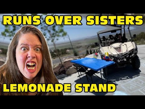 Kid Runs Over Sister's Lemonade Stand With A Vehicle - Mom Yells! [Original]